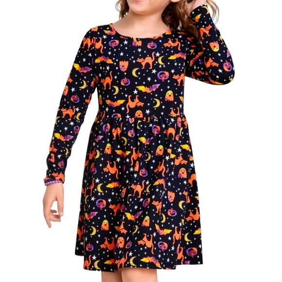 The Children’s Place Girls Halloween Everyday Dress in Black, Size L​​​ - Picture 2 of 2